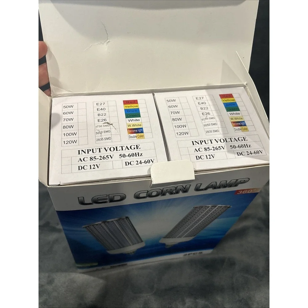 BlueStars Super Bright 100W (1000W Equivalent) LED Corn Light Bulbs‎ E26. 2 Pack